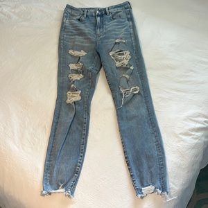 American Eagle Distressed Mom Jeans